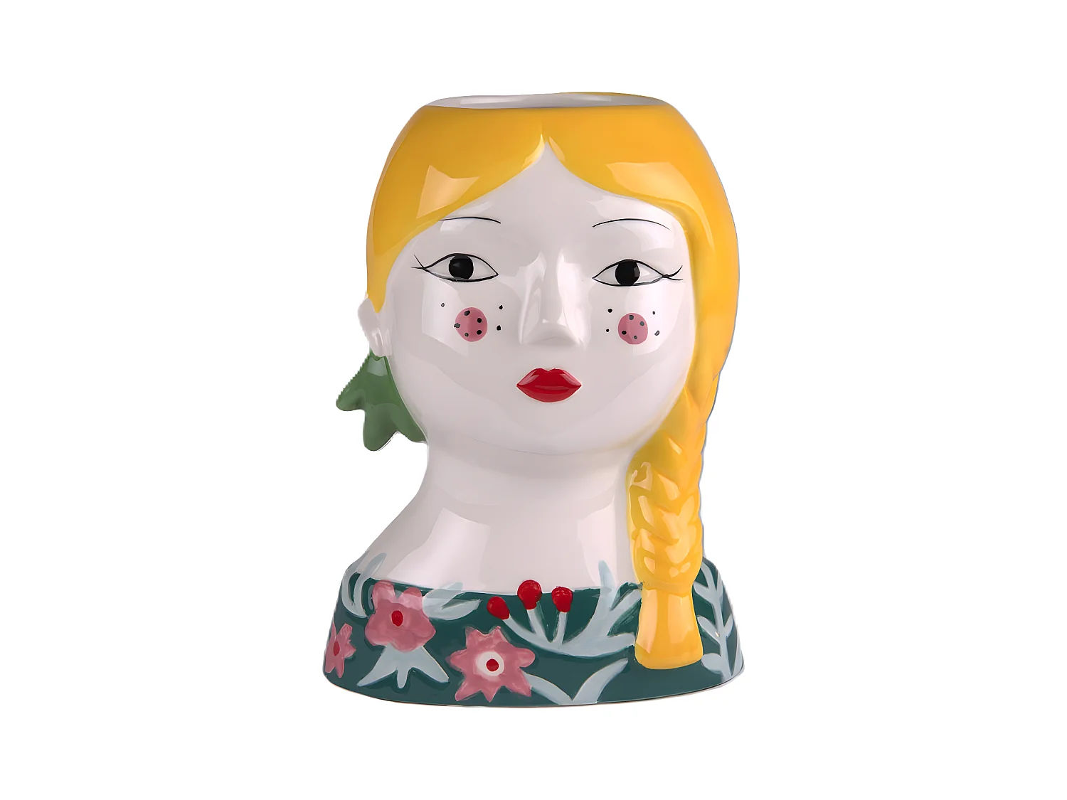 Vase poupée russe blonde 23 cm