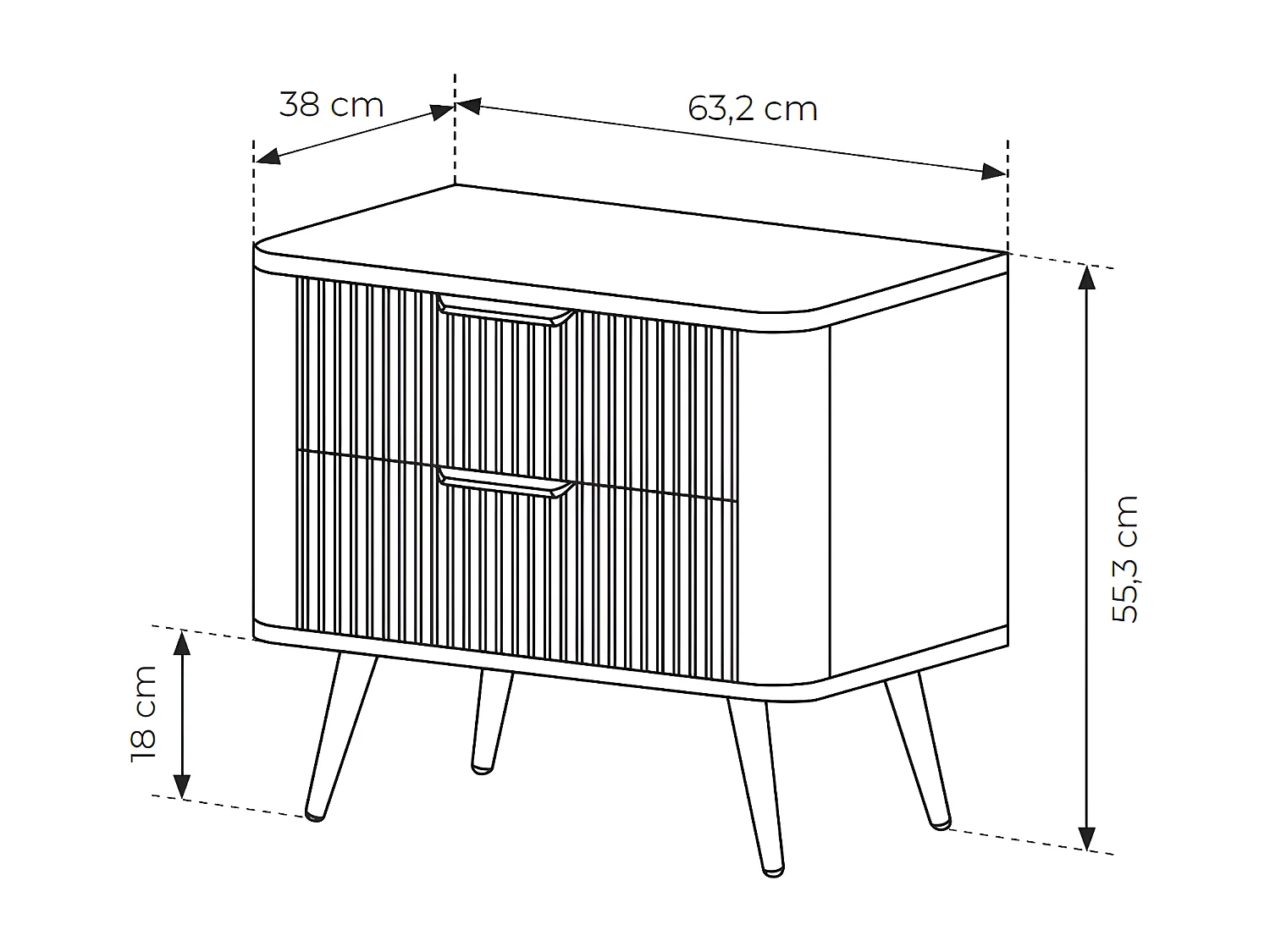 SCHLAFZIMMER-SET Lante schwarz 3-teilig mit Holz-Lattenrahmen