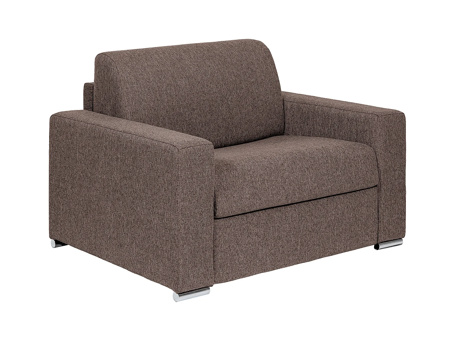 Poltrona letto a ribalta Posto letto 70 cm Materasso 14 cm  in Tessuto Marrone - CALITO