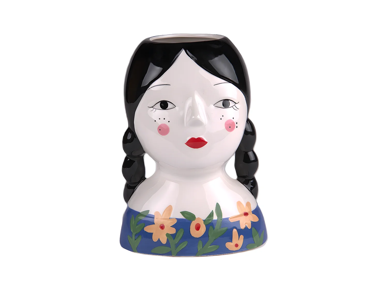 Vase poupée russe brune 23 cm