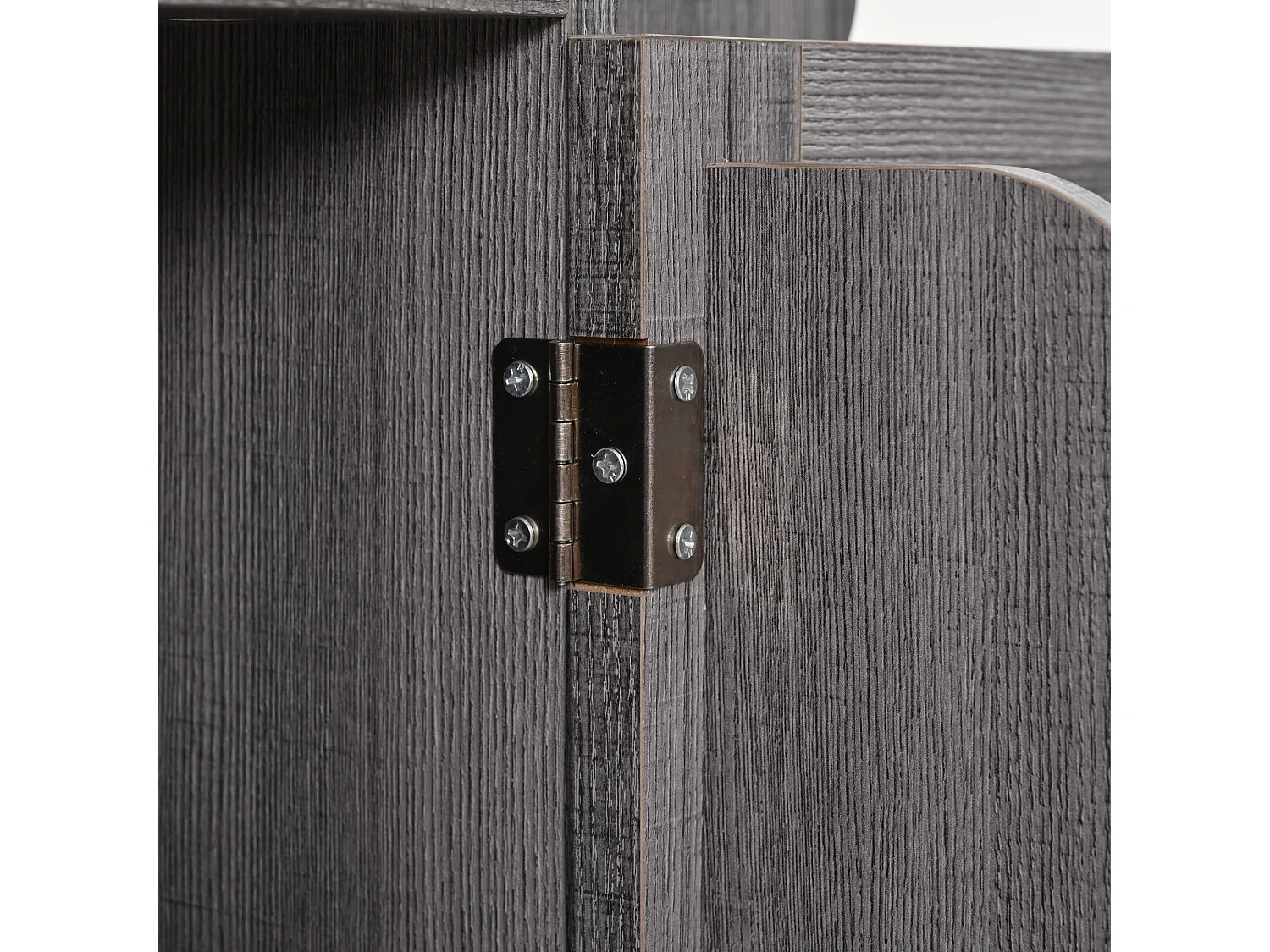 Mobilna wyspa kuchenna z 2 drzwiami i 3 szufladami - rozkładany blat - 129x46/71x91,5 cm - drewno MDF + metal - szary + biały