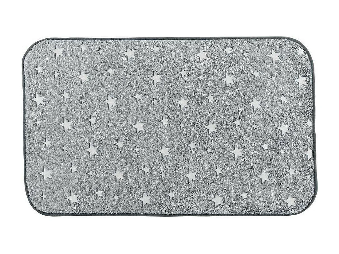 Tapis Enfant "Phosphorescent Fluo" 50x80cm Gris