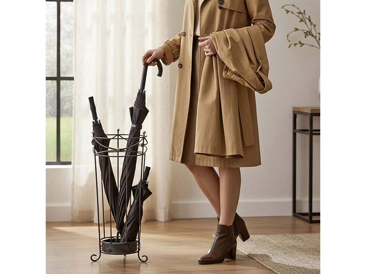 Porte-Parapluie Vintage "Ilona" 55cm Anthracite
