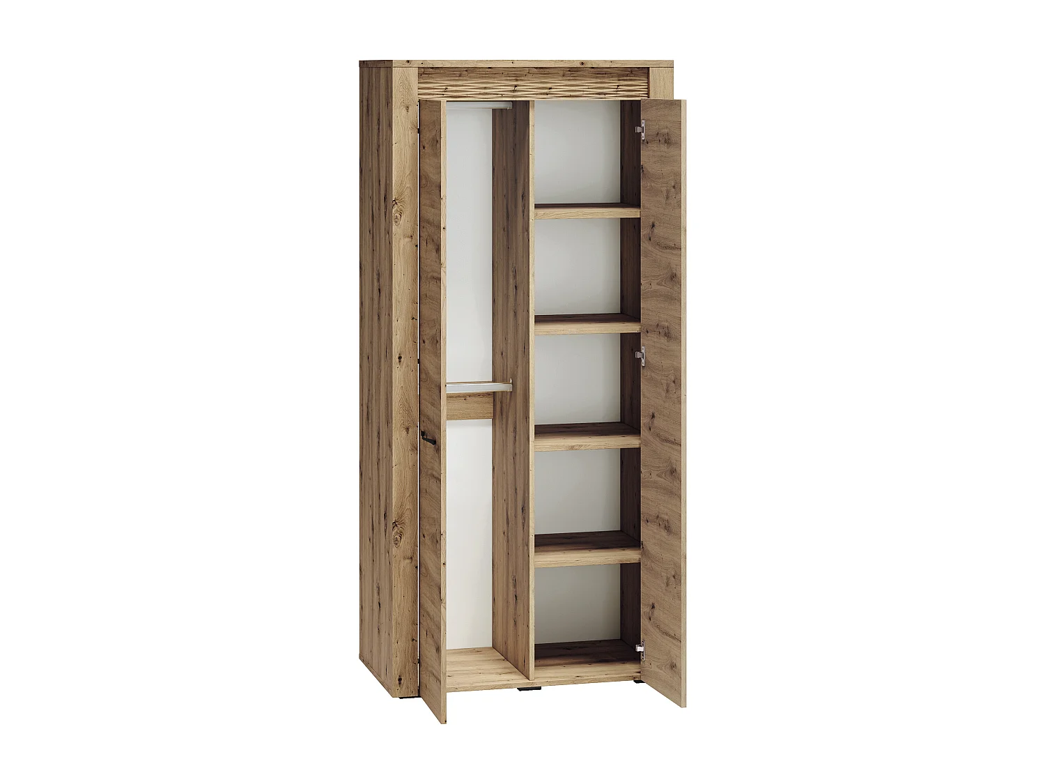 KLEIDERSCHRANK Artis Artisan Eiche 92 / 55 / 200cm
