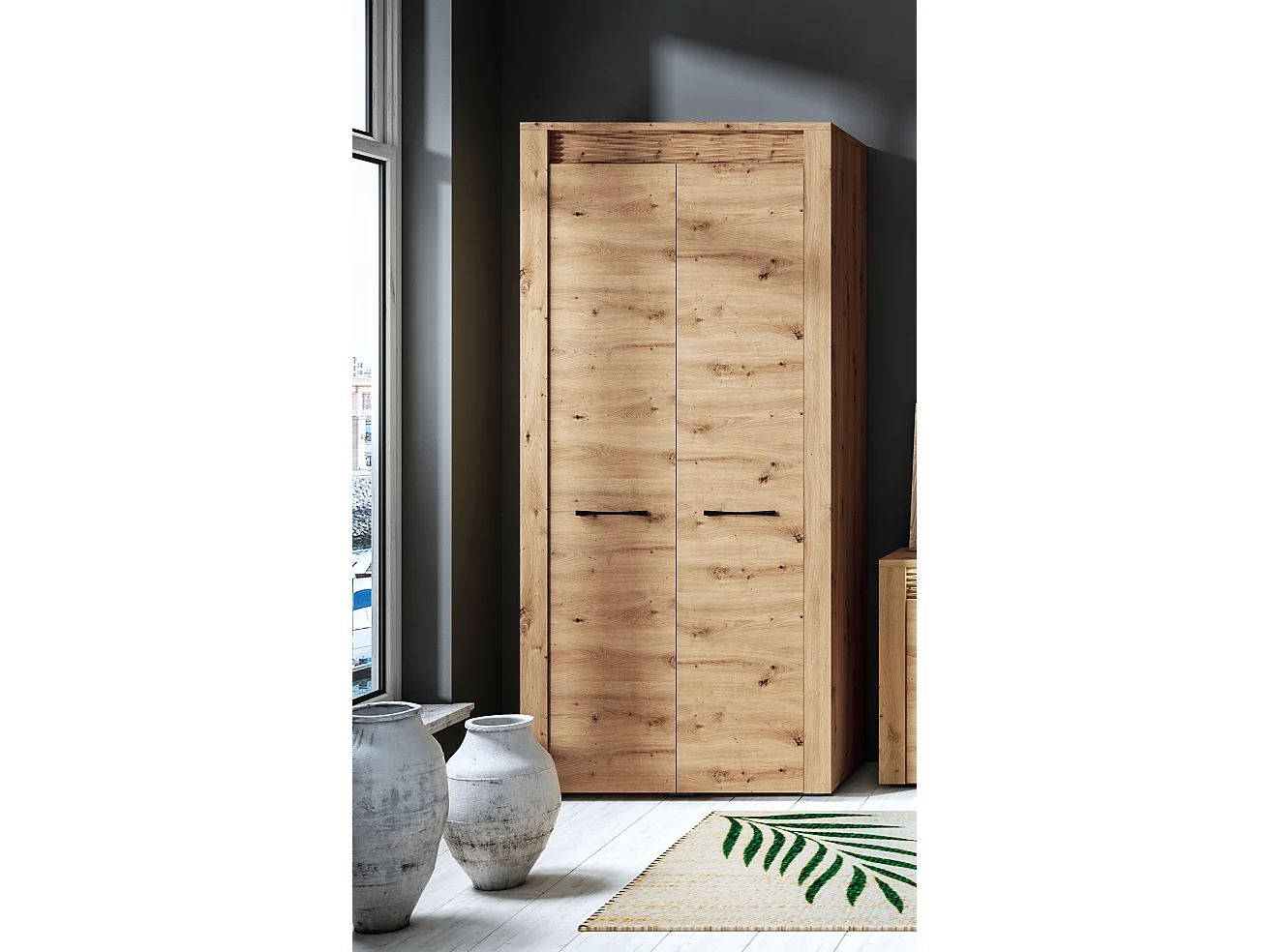 KLEIDERSCHRANK Artis Artisan Eiche 92 / 55 / 200cm