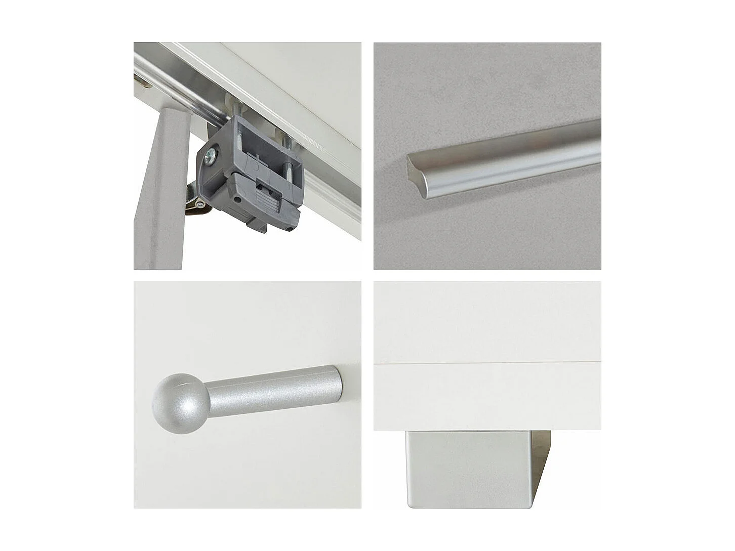 ECKKLEIDERSCHRANK Joker Weiß / Beton 125 / 148 / 198cm