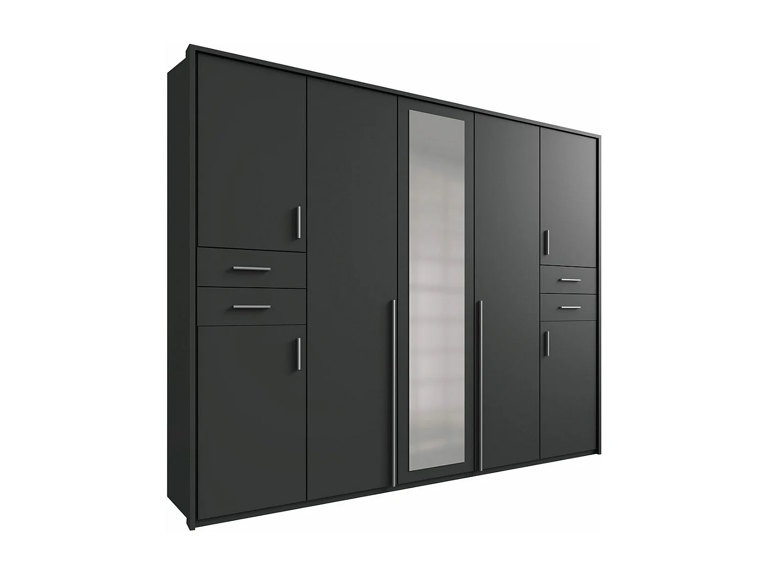 KLEIDERSCHRANK Vegas graphit 228 / 58 / 210cm