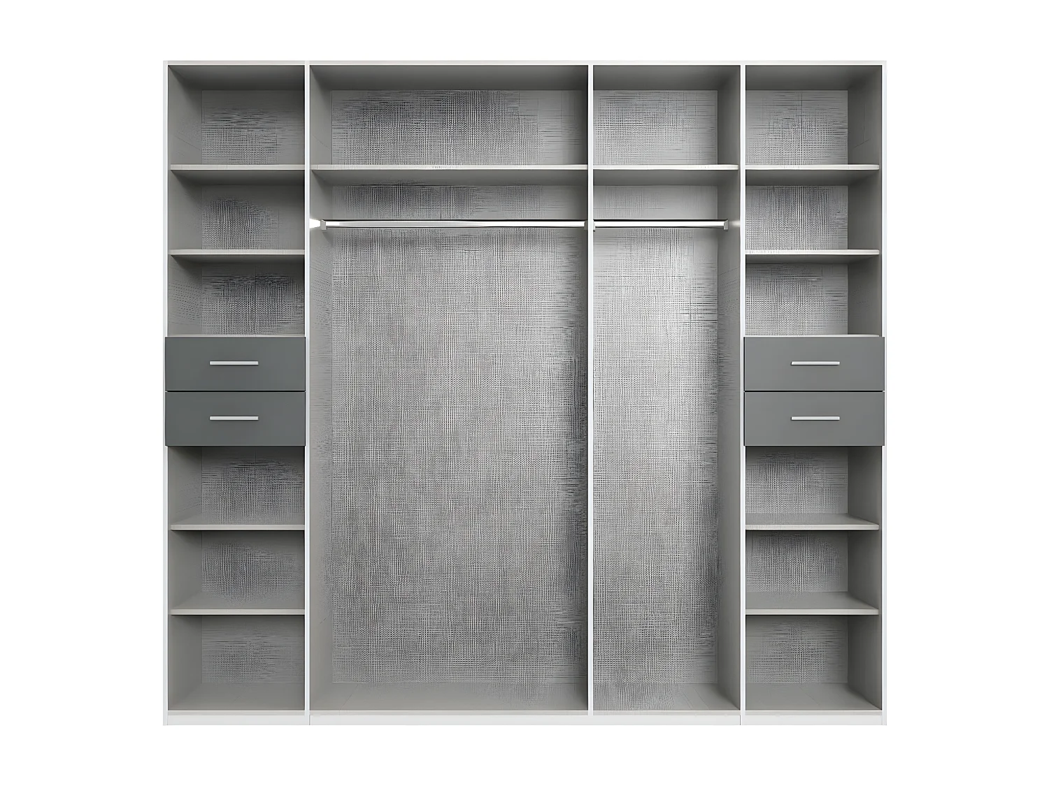 KLEIDERSCHRANK Vegas graphit 228 / 58 / 210cm
