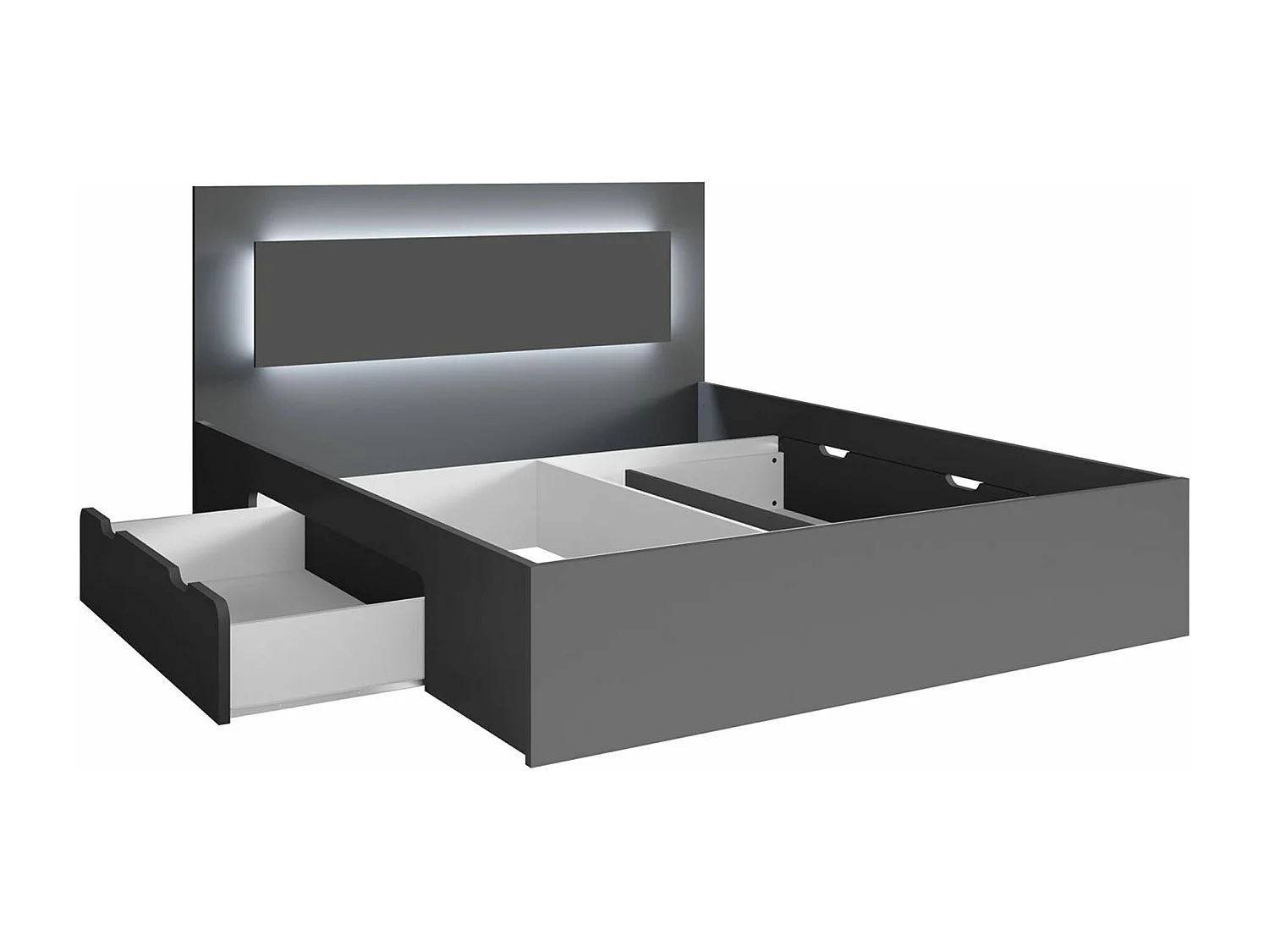 SCHLAFZIMMER-SET Fino graphit 3-teilig