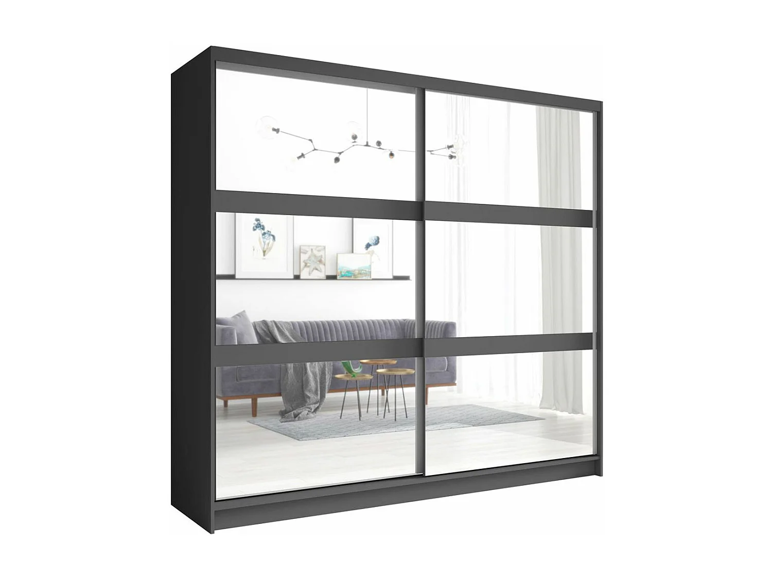 SCHLAFZIMMER-SET Fino graphit 4-teilig