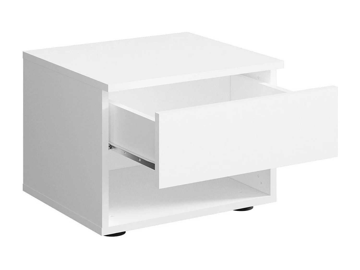 SCHLAFZIMMER-SET Fino mit Lattenrahmen weiß 3-teilig