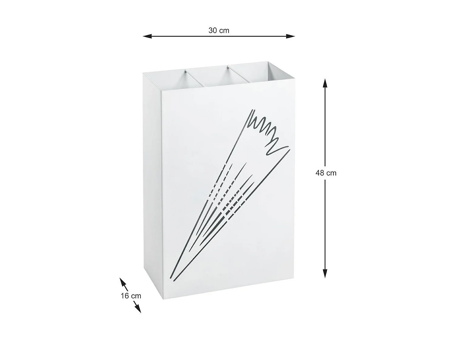 Porte-Parapluies Design "Ulrich" 30cm Blanc