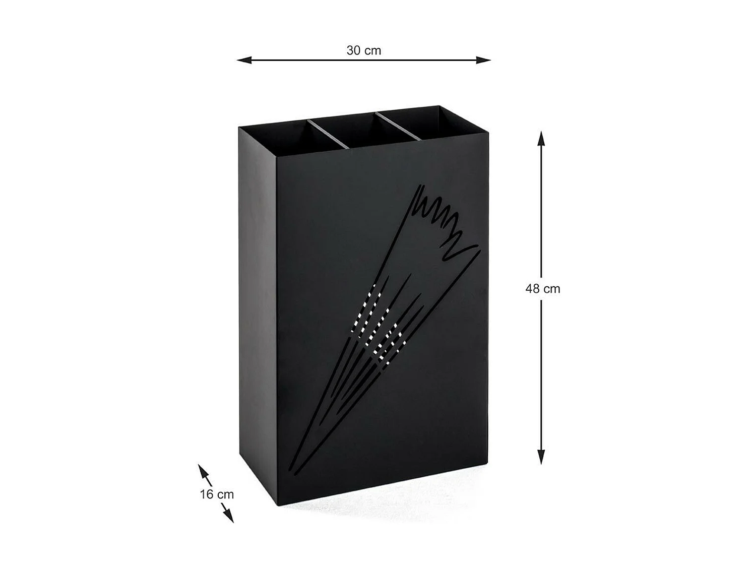 Porte-Parapluies Design "Ulrich" 30cm Noir