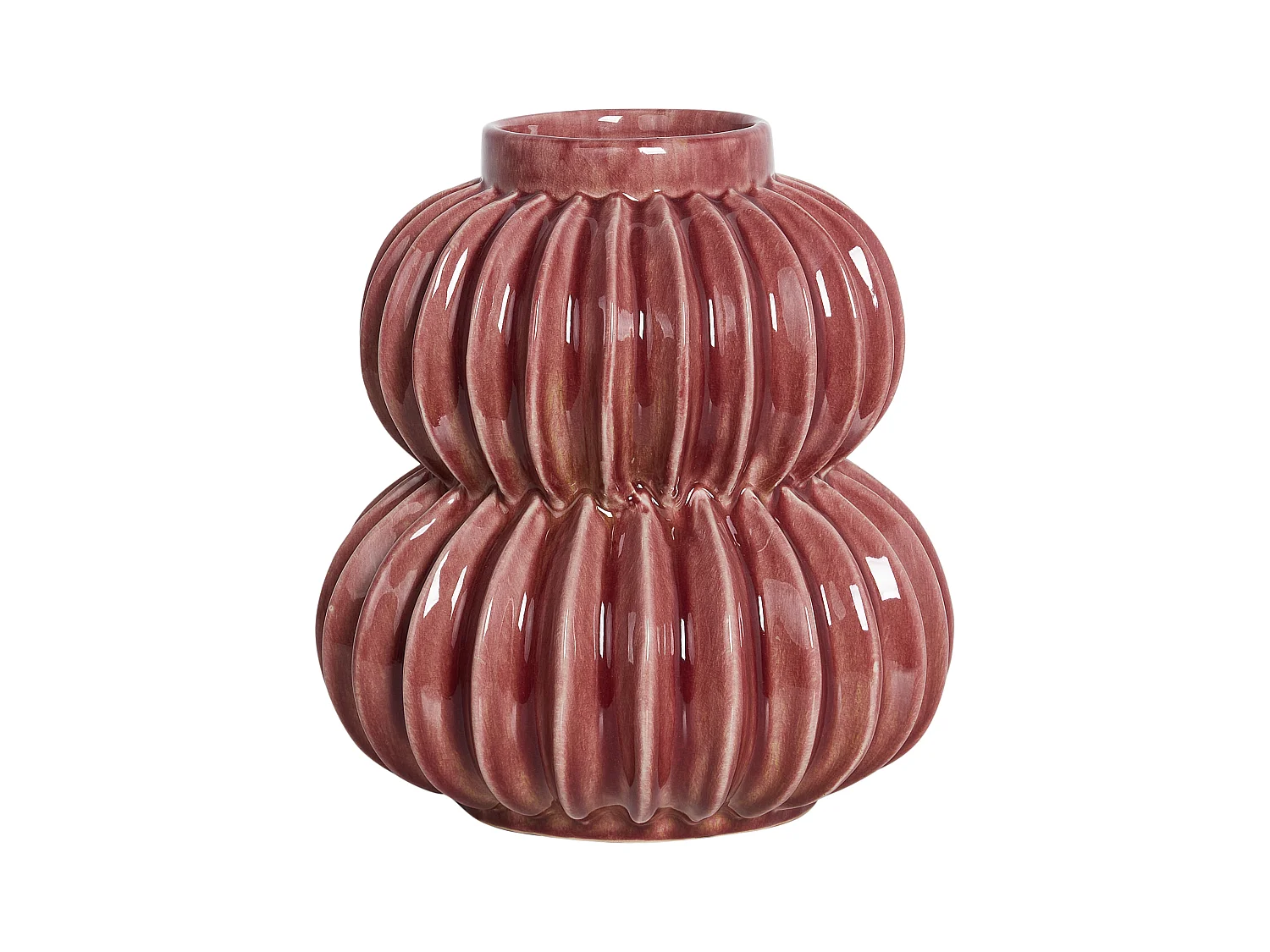 Vaso da fiori WATERMOSS Gres porcellanato 28 cm Rosso
