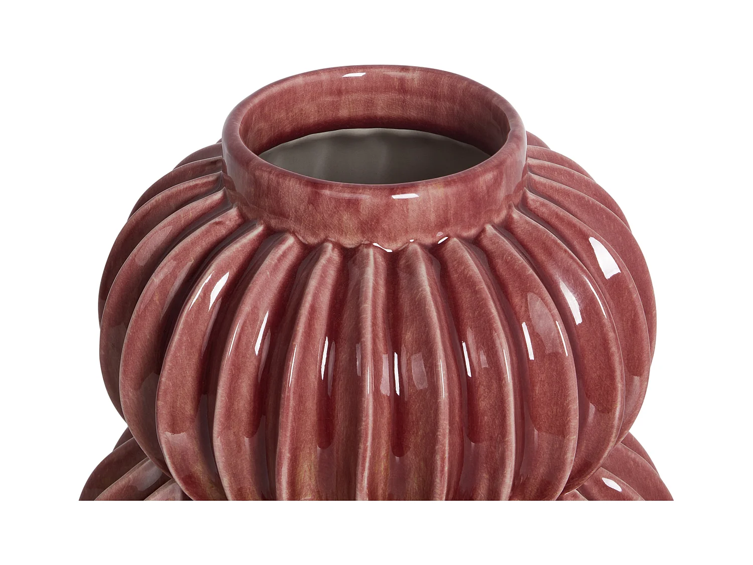 Jarrón para flores WATERMOSS Gres 28 cm Rojo