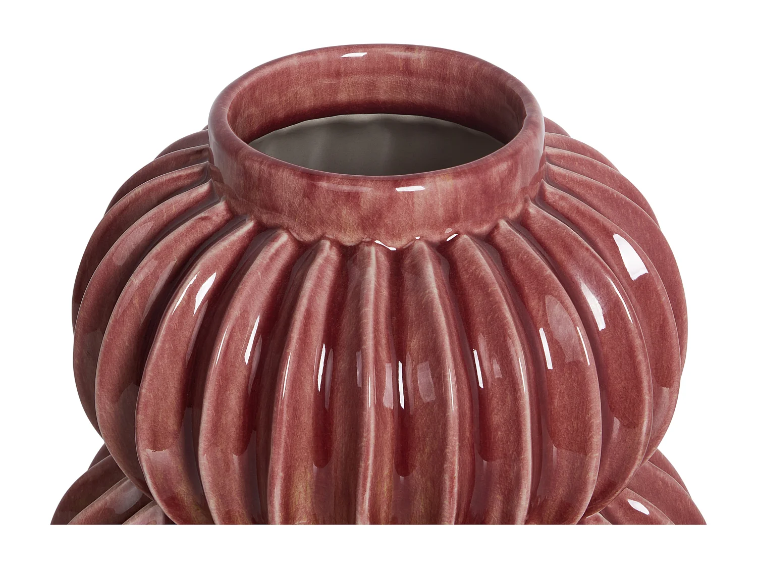 Bloemenvaas WATERMOSS Steengoed 28 cm Rood