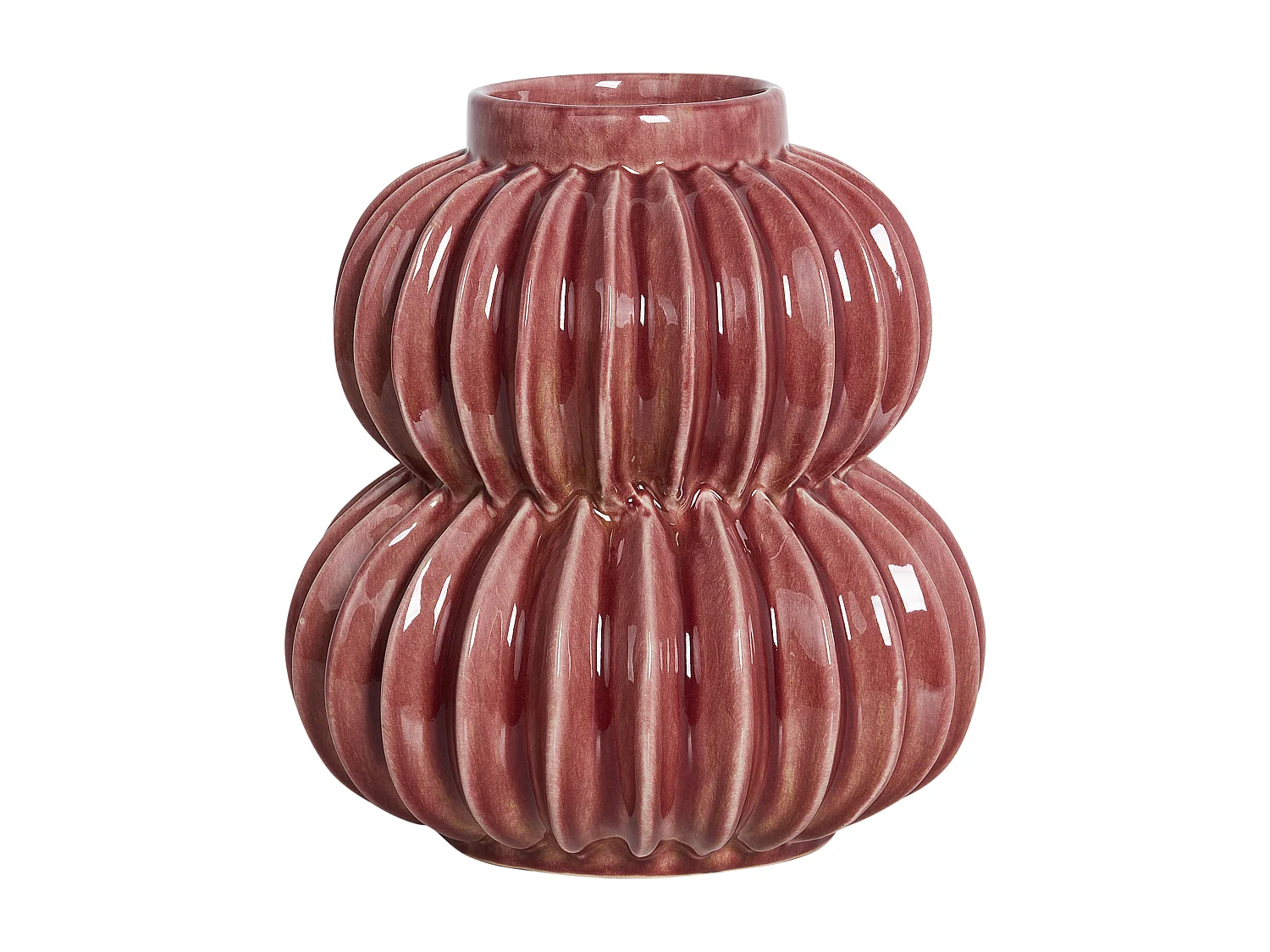 Vase à fleurs WATERMOSS Grès 28 cm Rouge