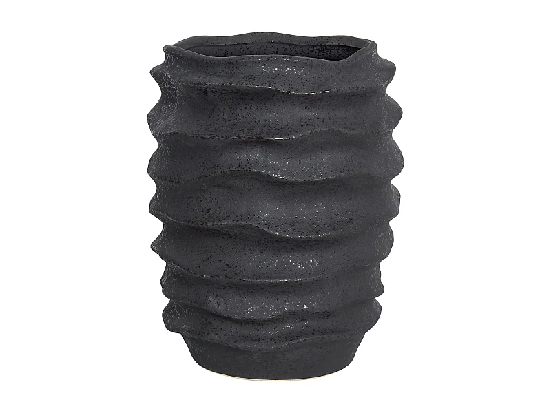 Vaso da fiori FLIER Gres porcellanato 30 cm Nero