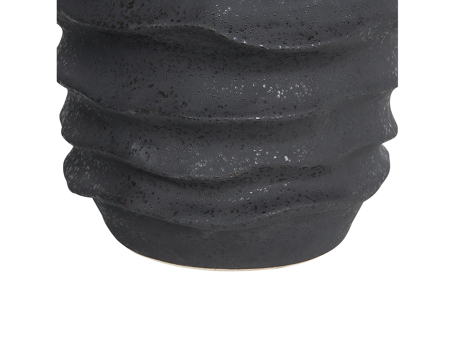 Vase à fleurs FLIER Grès 30 cm Noir