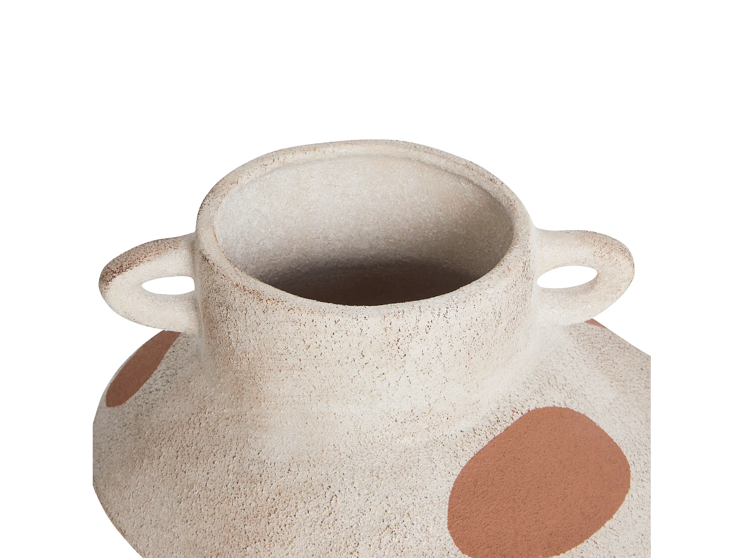 Blumenvase ALOSIDAE Steinzeug 19 cm Hellbeige