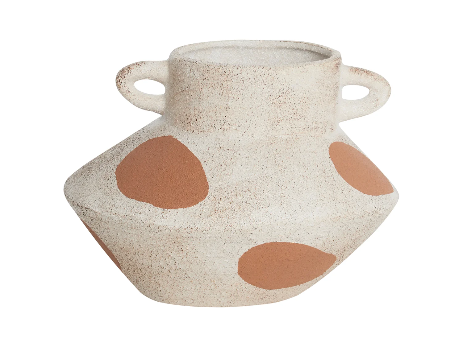 Vase à fleurs ALOSIDAE Grès 19 cm Beige clair