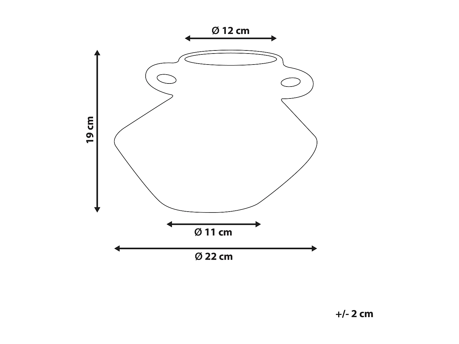 Wazon na kwiaty ALOSIDAE Kamionka 19 cm Jasnobeżowy