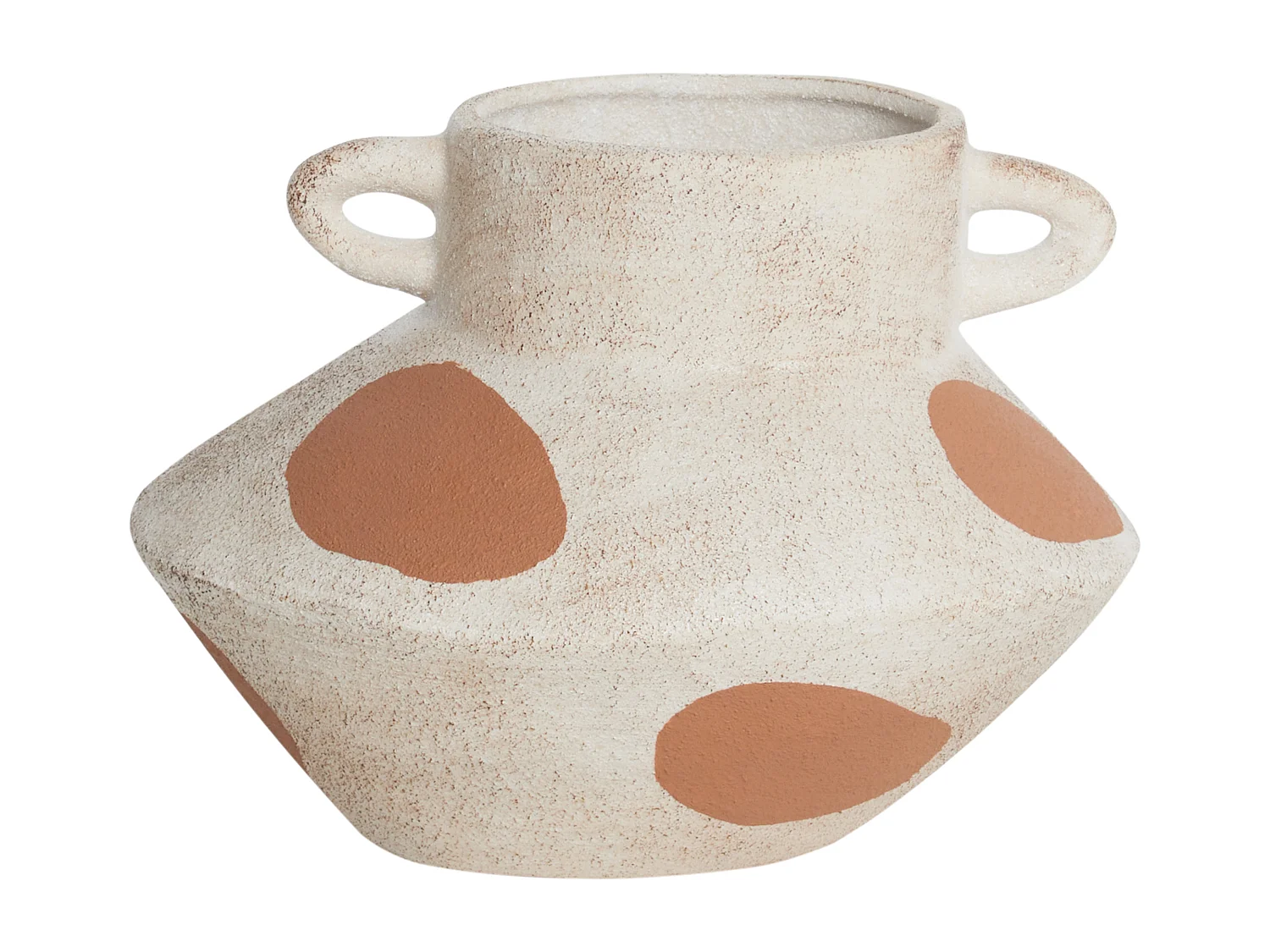 Vase à fleurs ALOSIDAE Grès 19 cm Beige clair