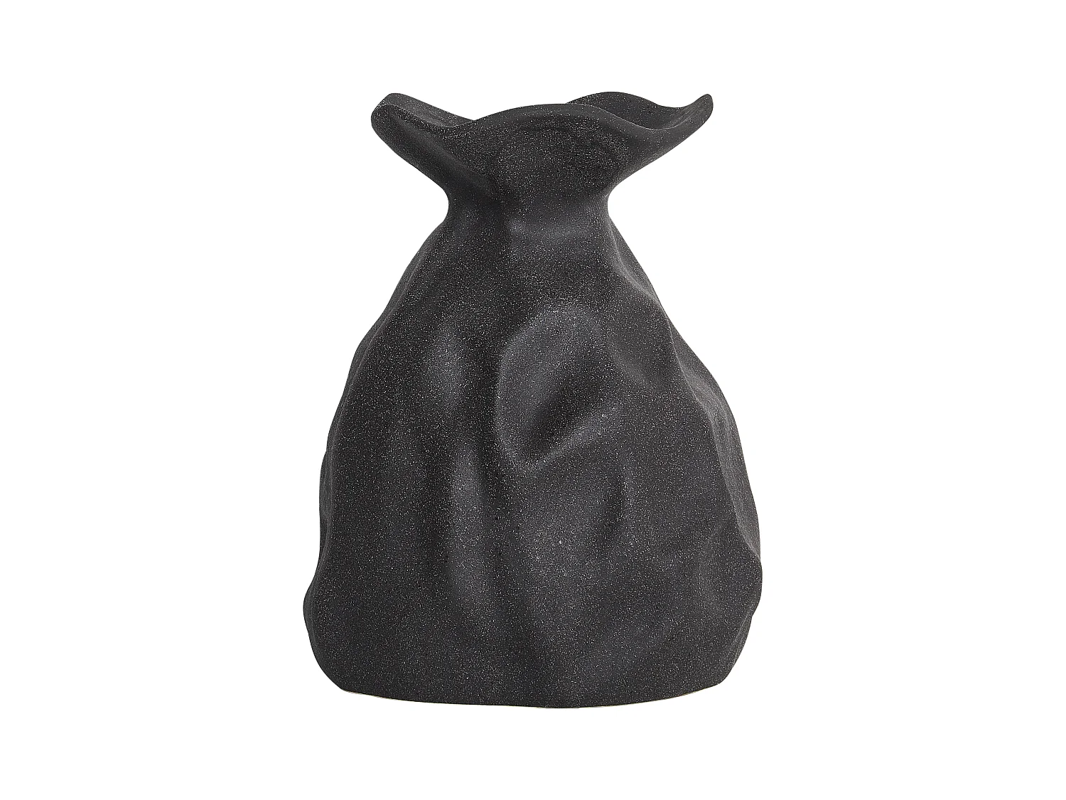 Vase à fleurs COONTAIL Grès 31 cm Noir