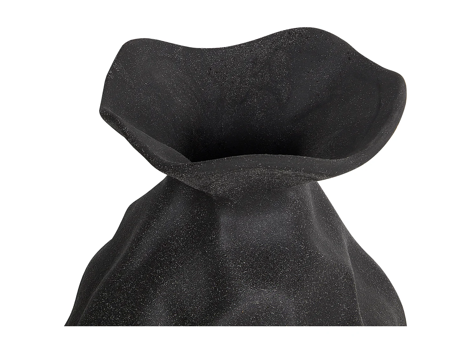 Blumenvase COONTAIL Steinzeug 31 cm Schwarz