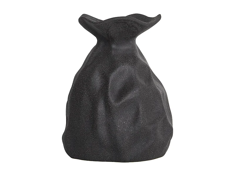 Blumenvase COONTAIL Steinzeug 31 cm Schwarz