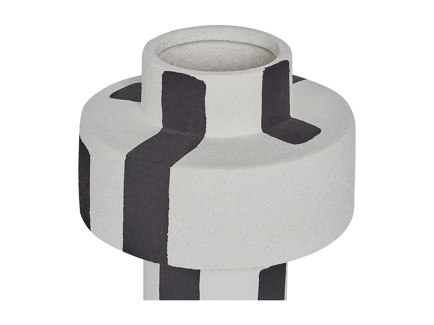 Vase à fleurs ESCOLAR Grès 28 cm Blanc