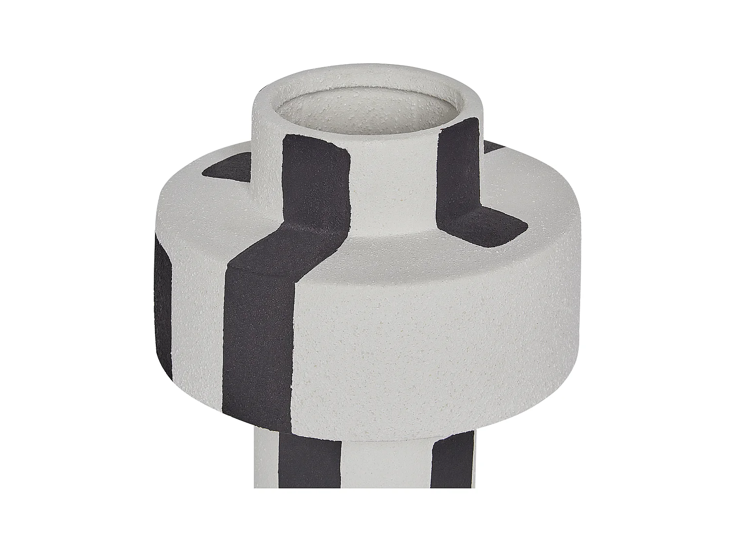 Jarrón para flores ESCOLAR Gres 28 cm Blanco