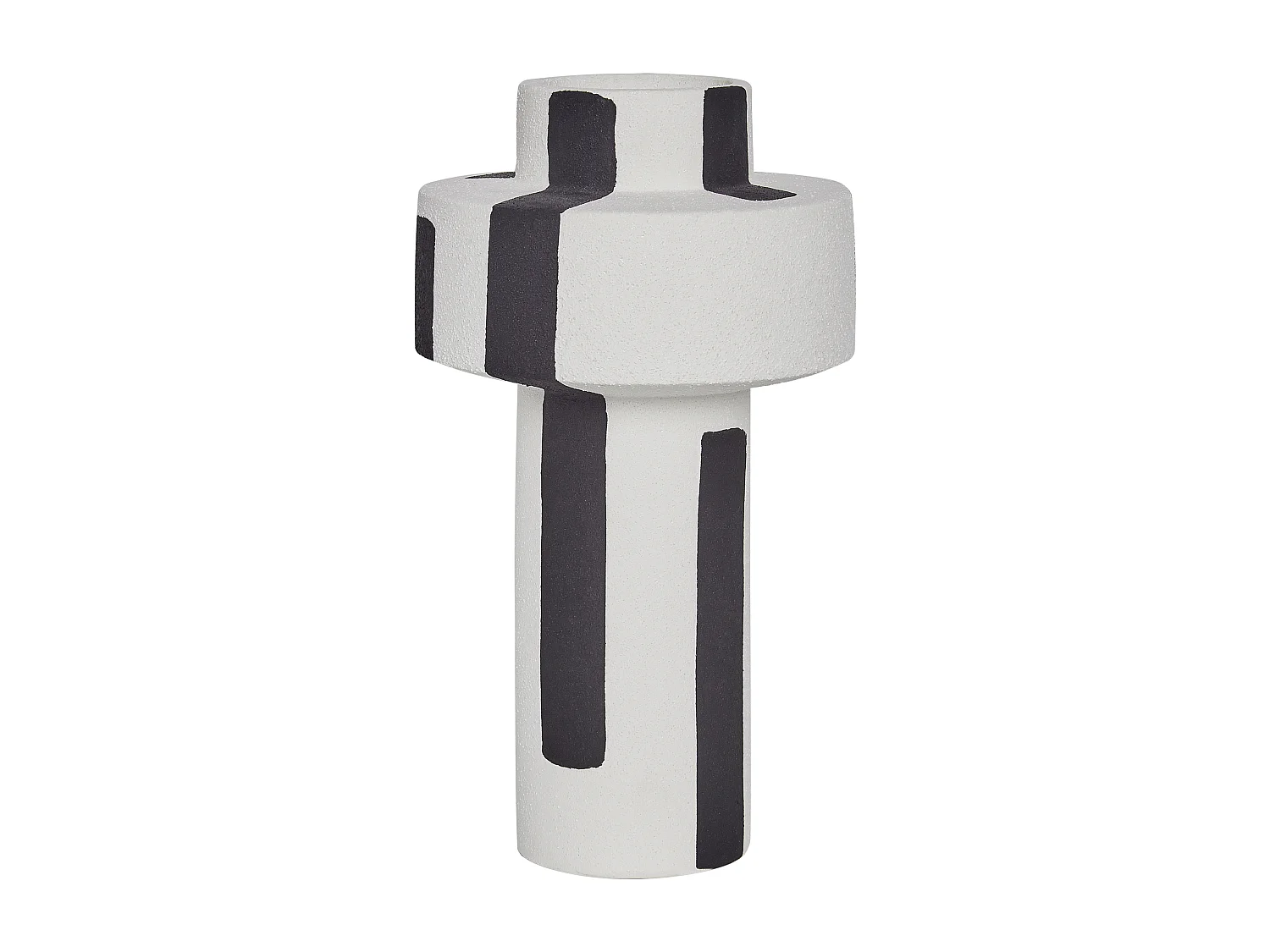 Vase à fleurs ESCOLAR Grès 28 cm Blanc