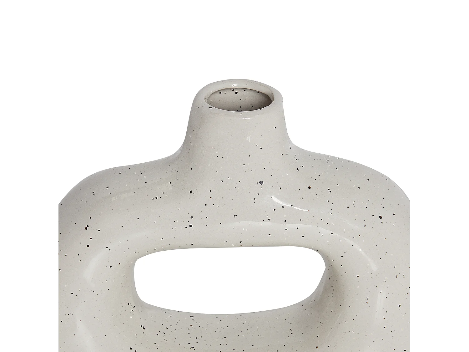 Vaso da fiori MOONEYE Gres porcellanato 19 cm Bianco sporco