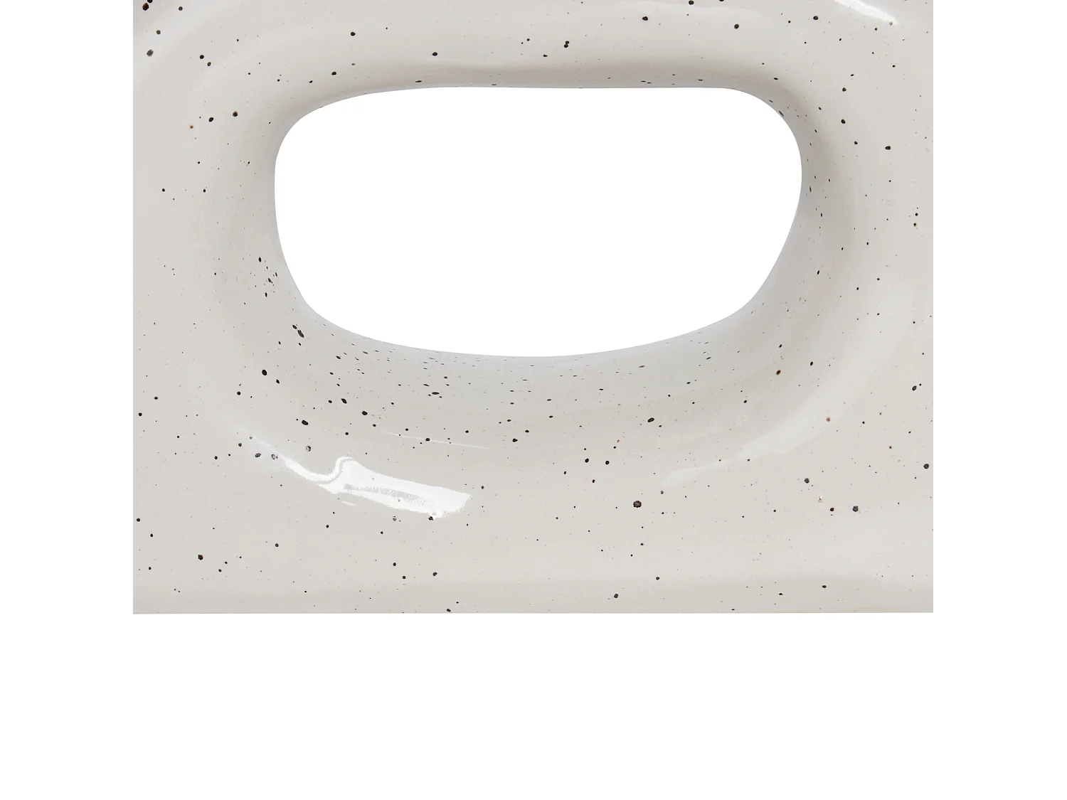 Vaso da fiori MOONEYE Gres porcellanato 19 cm Bianco sporco