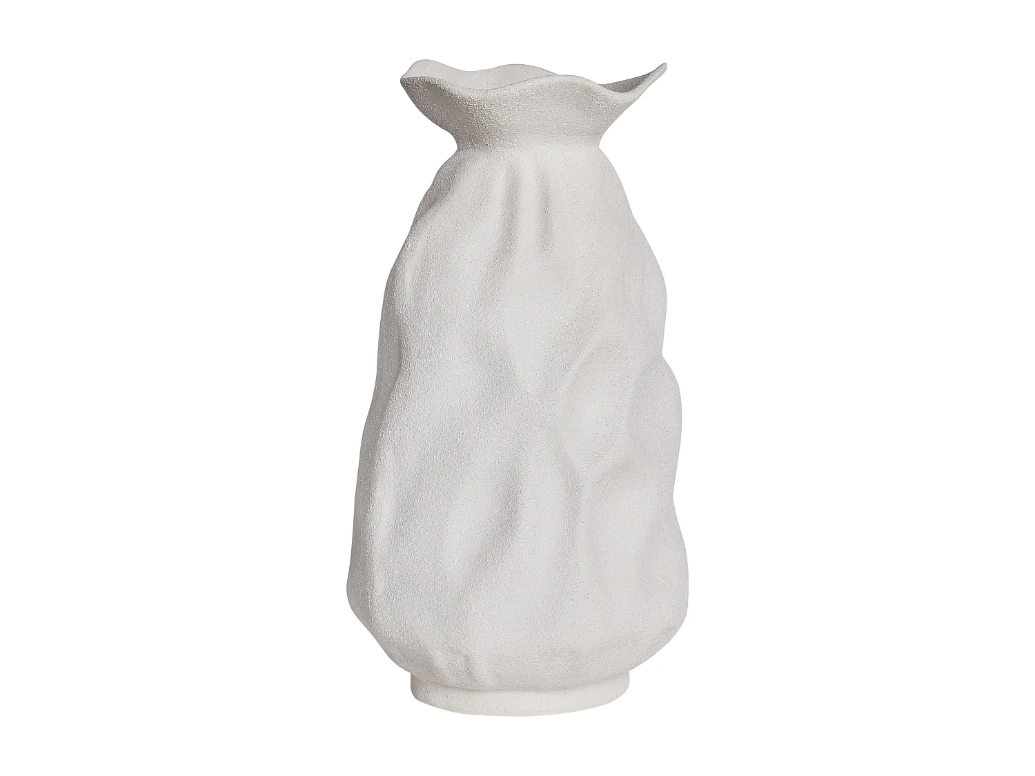 Vaso da fiori CATTAIL Gres porcellanato 40 cm Bianco sporco