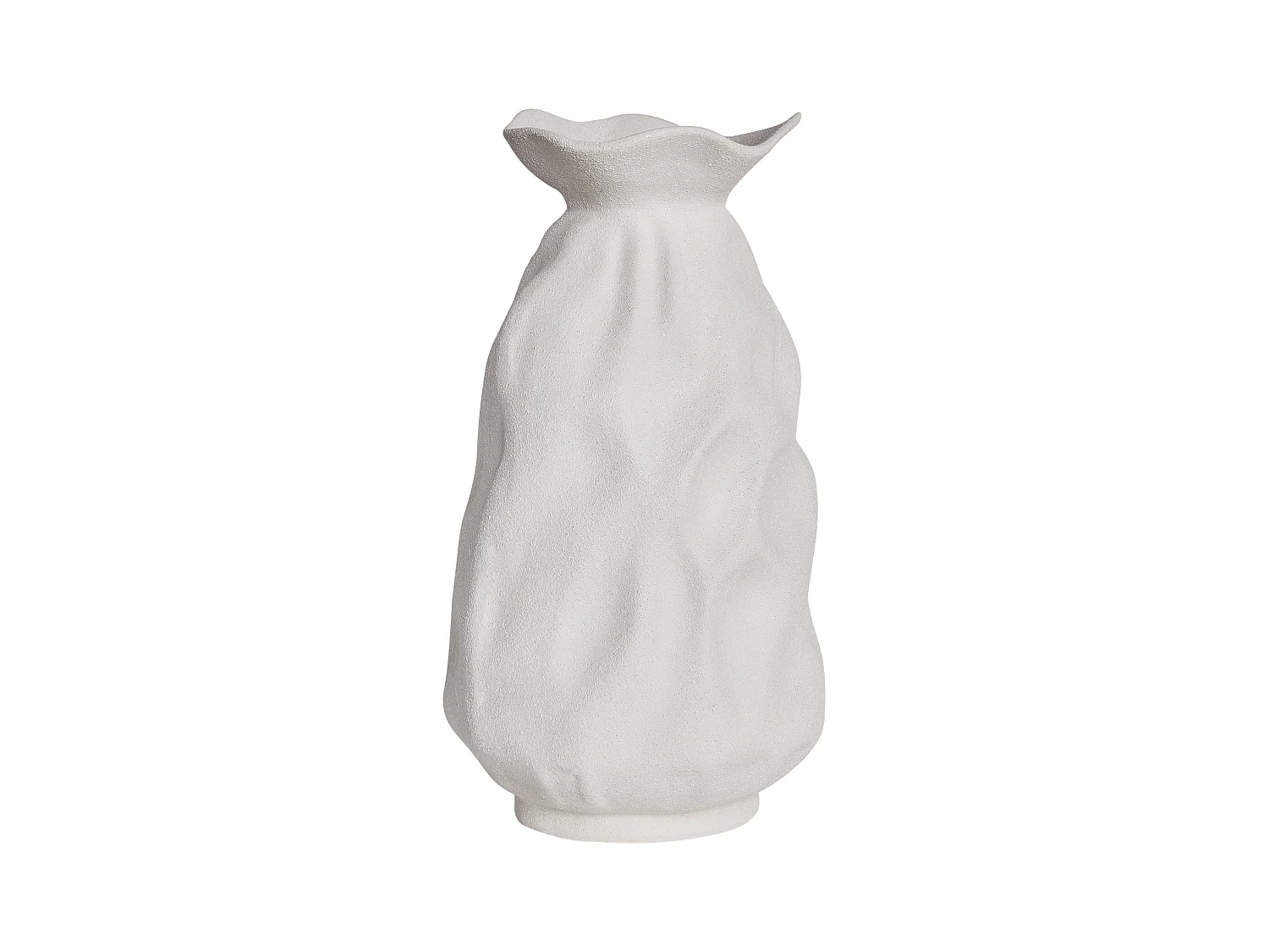 Vaso da fiori CATTAIL Gres porcellanato 40 cm Bianco sporco