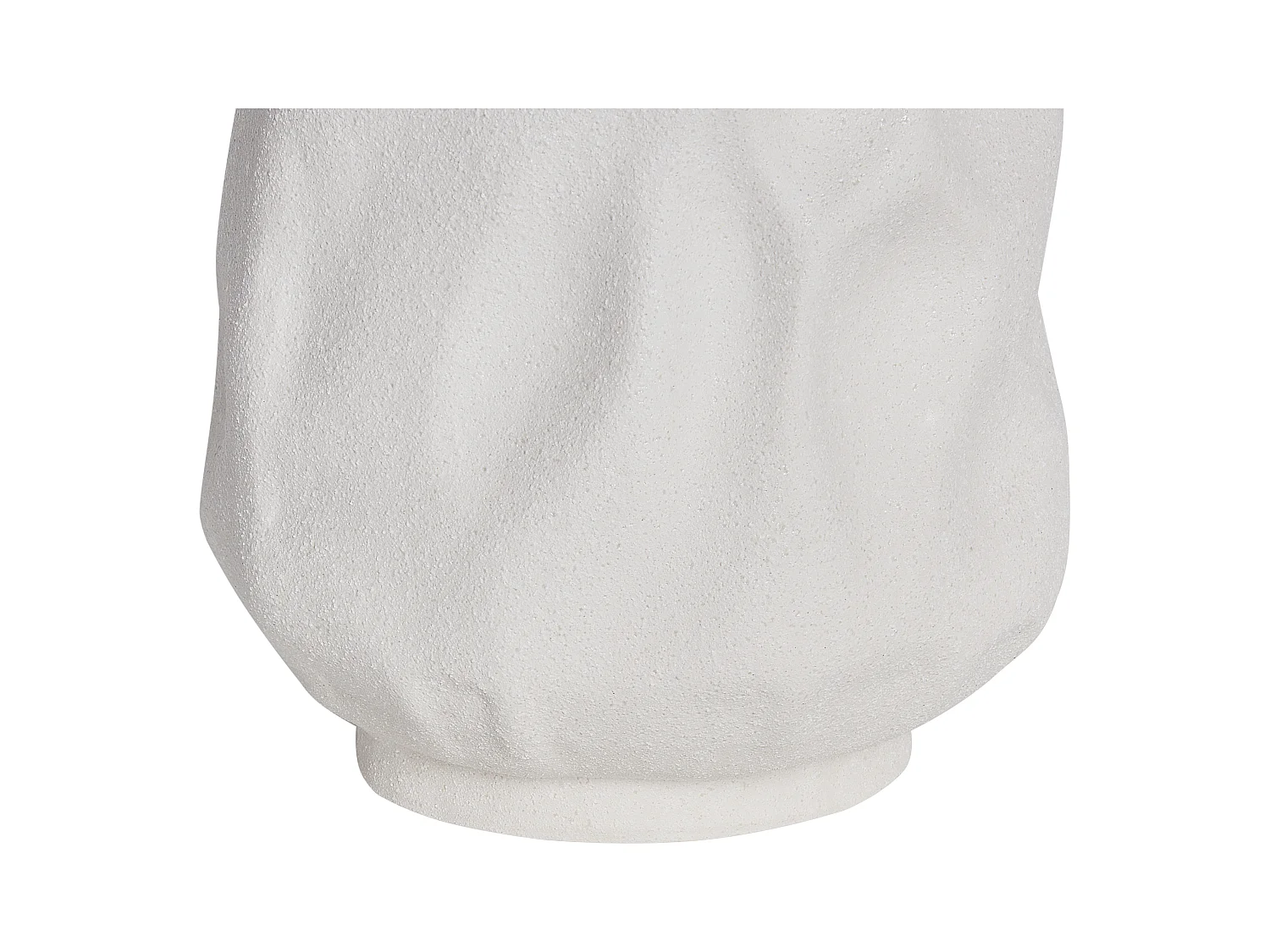Blumenvase CATTAIL Steinzeug 40 cm Cremeweiss