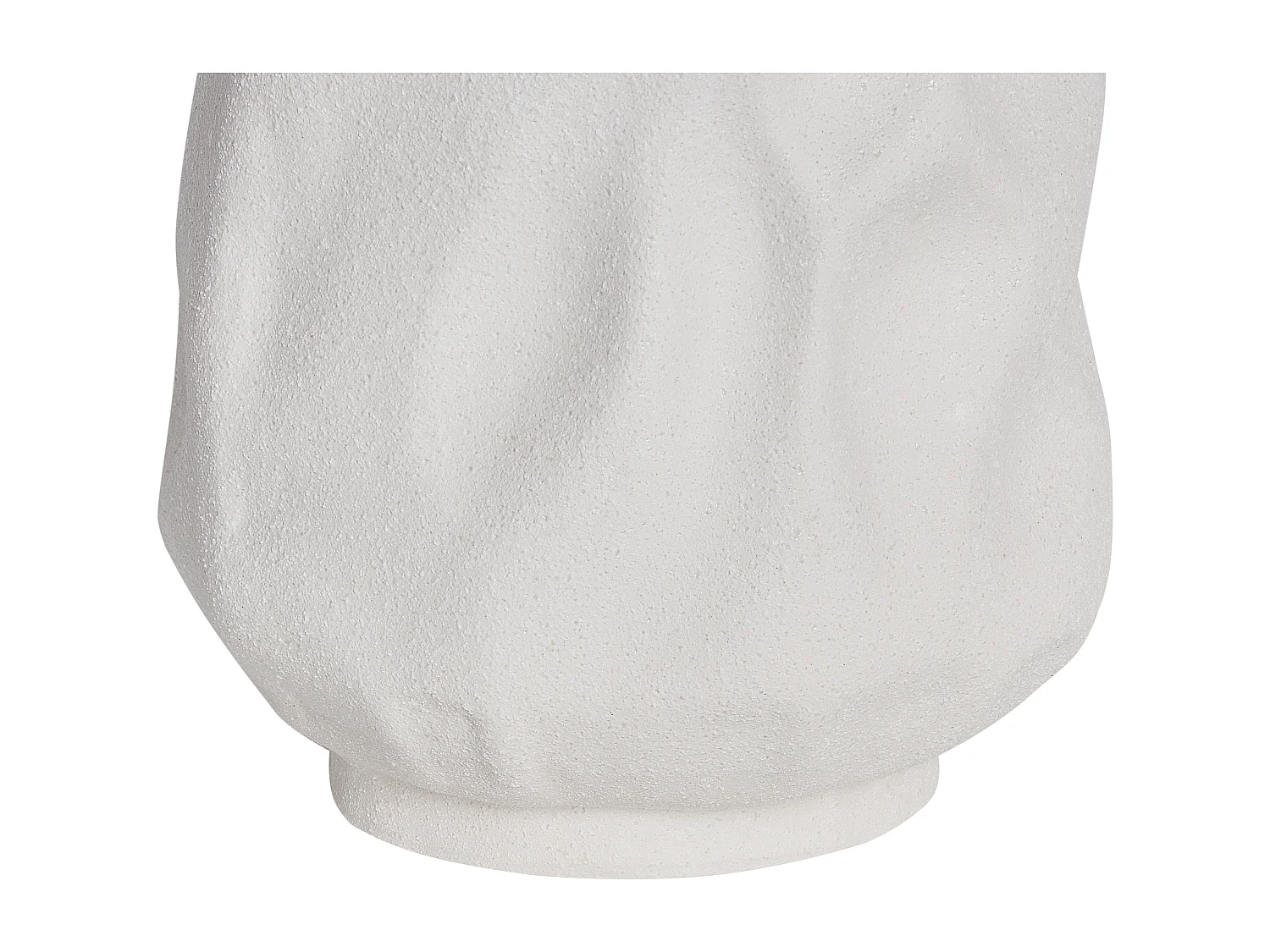 Vase à fleurs CATTAIL Grès 40 cm Blanc cassé