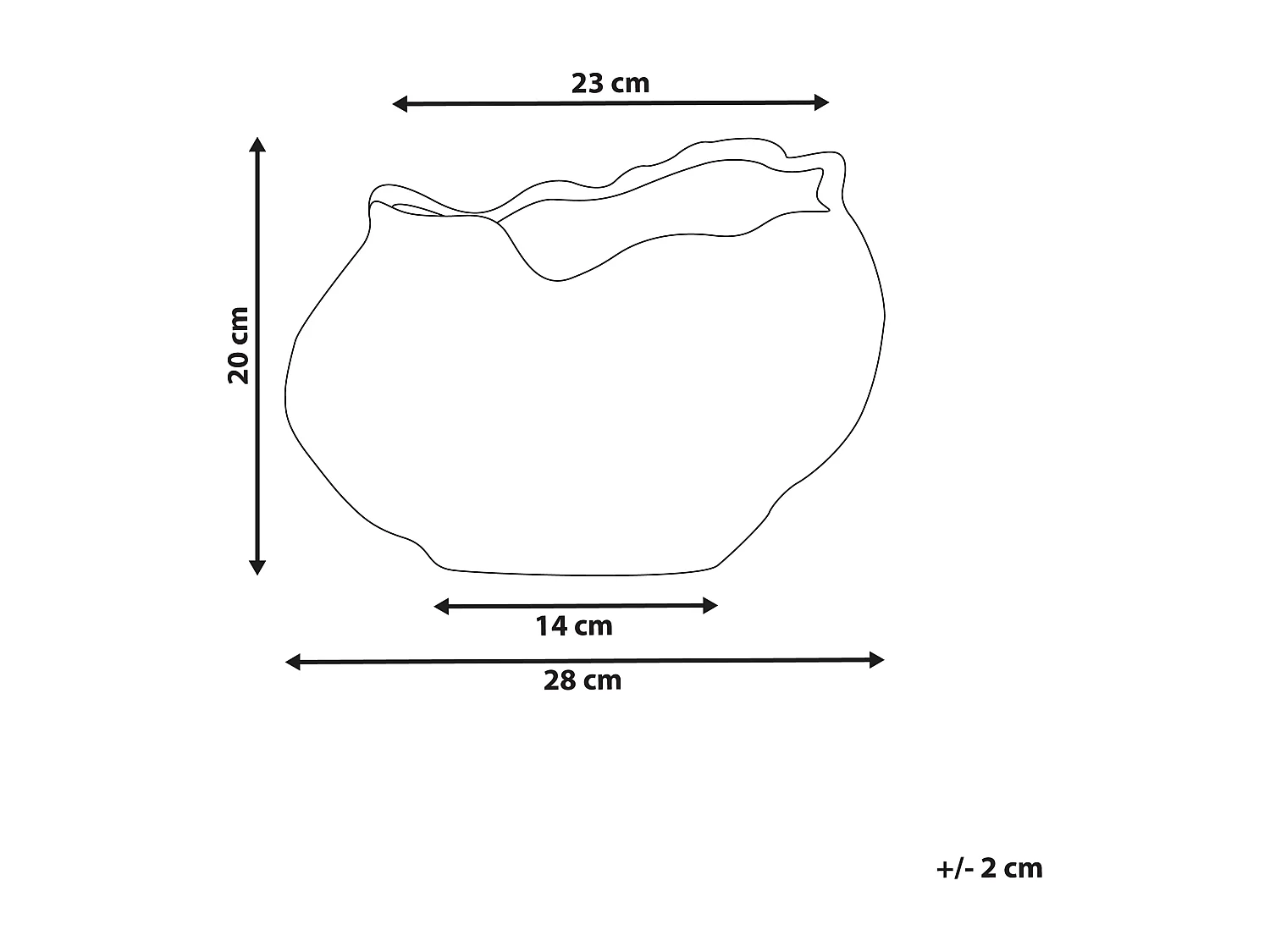 Vaso da fiori WATERLILIES Gres porcellanato 20 cm Verde