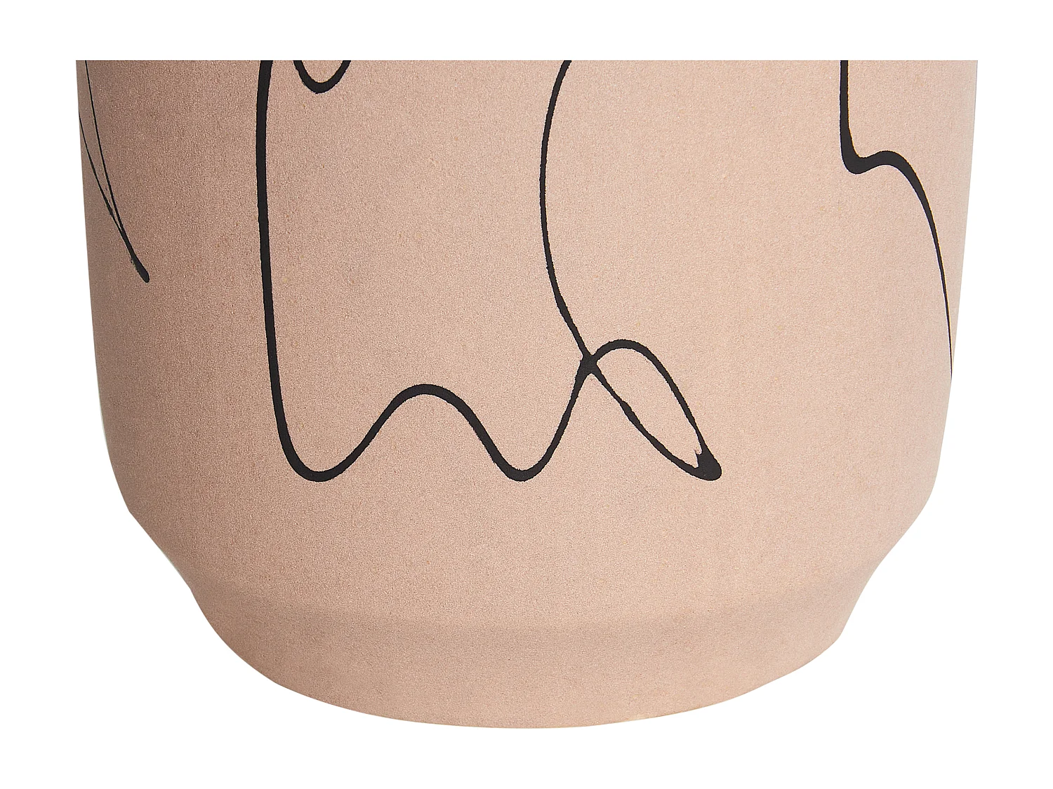 Blumenvase SUNFISH Steinzeug 33 cm Sandbeige