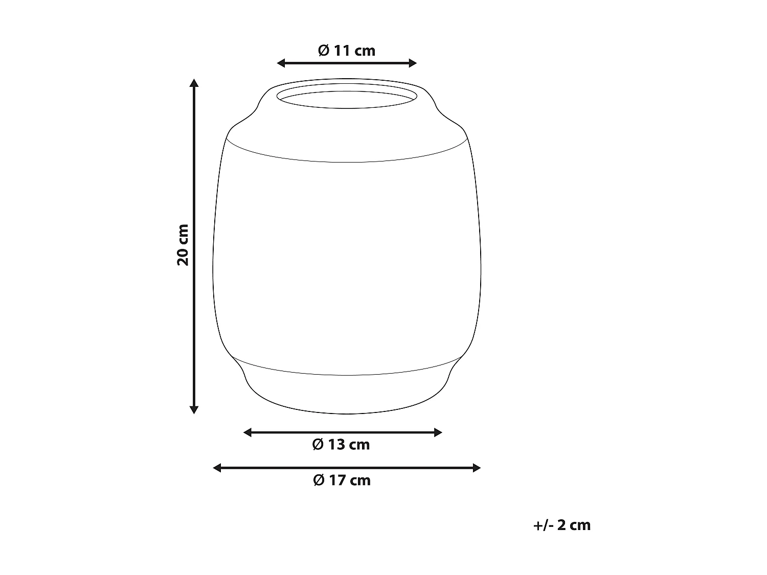 Vaso da fiori SKATE Gres porcellanato 20 cm Beige sabbia