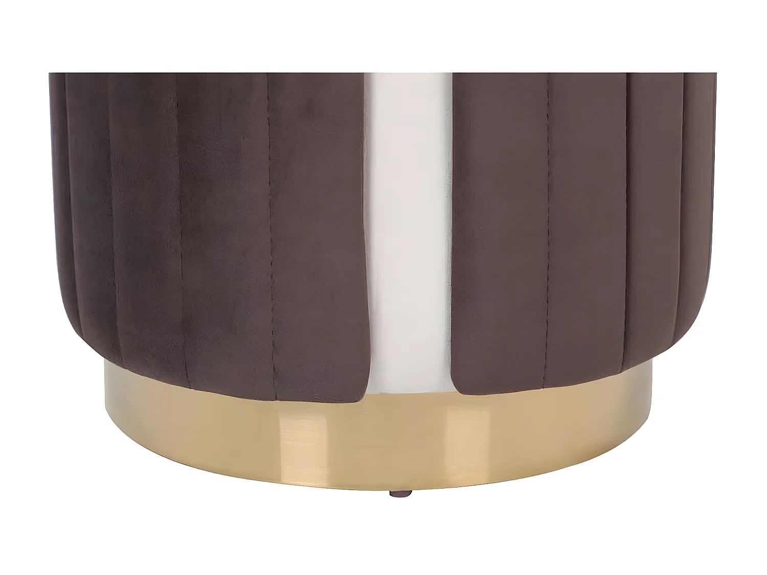 Tabouret Support Dorsal "Corvin" 45cm Ivoire & Marron