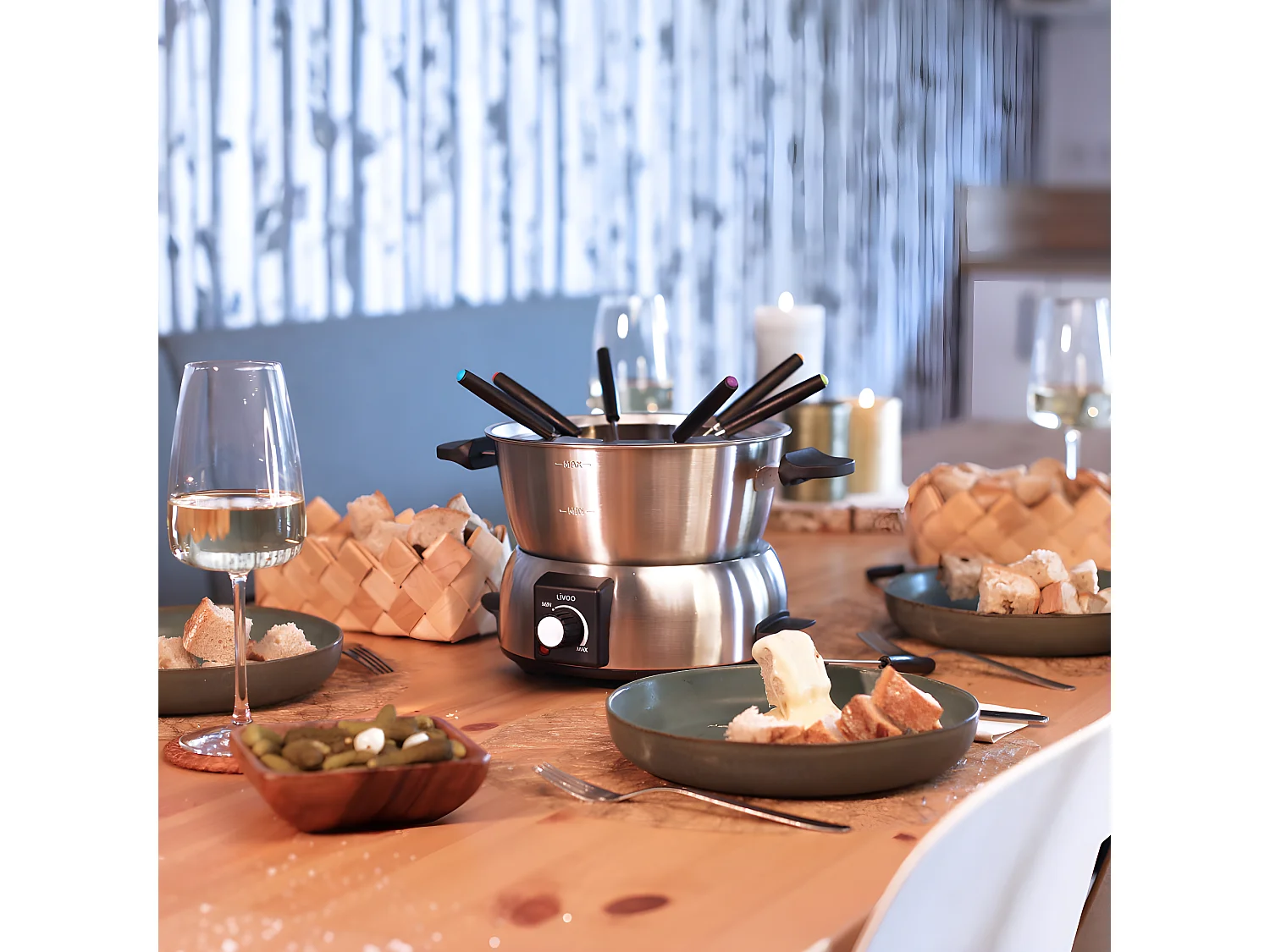 Appareil à fondue pour 8 personnes 1000W