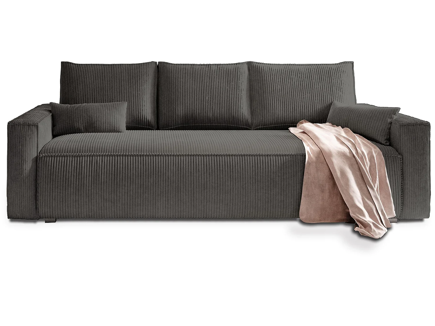 Slaapbank MENI Corduroy stof Antraciet