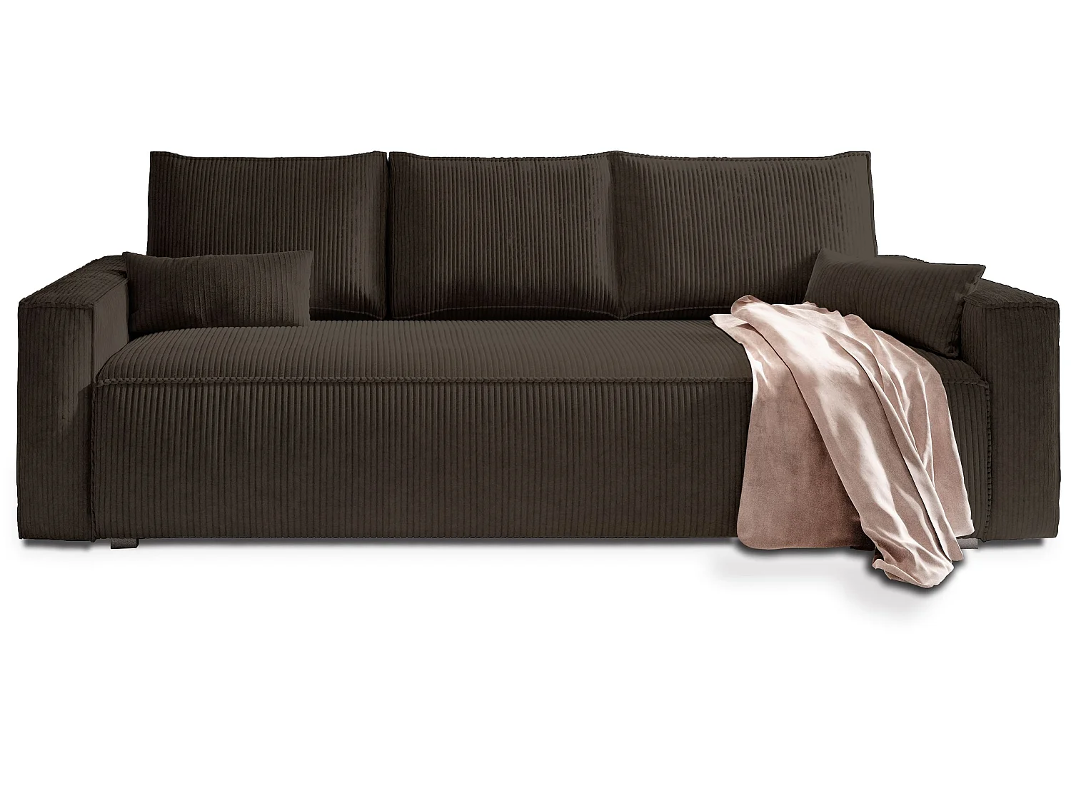 Slaapbank MENI Corduroy stof Bruin