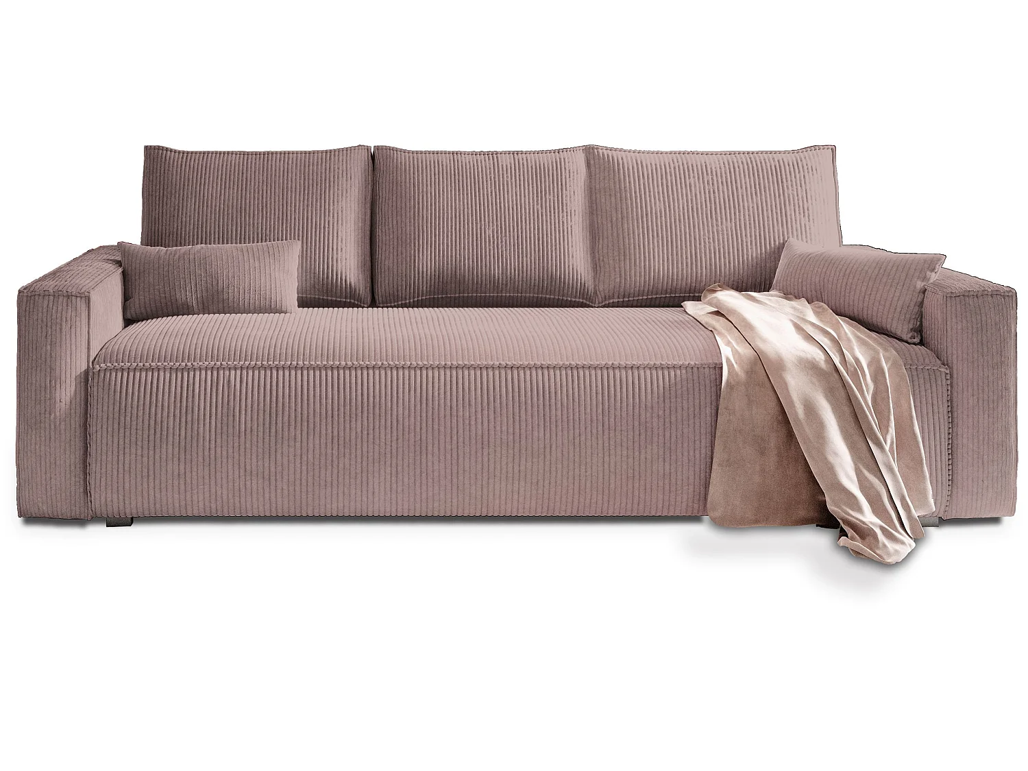 Slaapbank MENI Corduroy stof Mauve