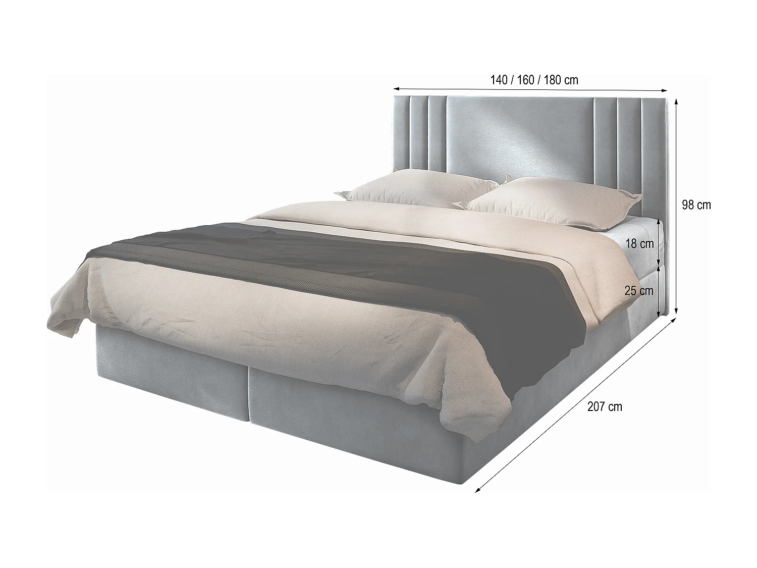 Lit continental BRES