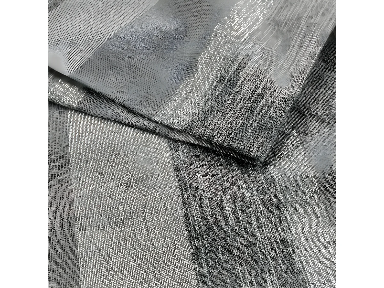 Lot de 3 Serviettes de Table "Eldora" 40x40cm Gris