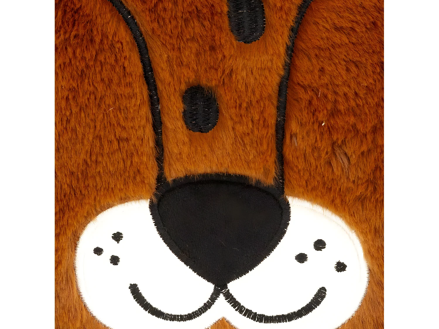 Coussin Enfant "Panthère Jungle" 30x30cm Marron